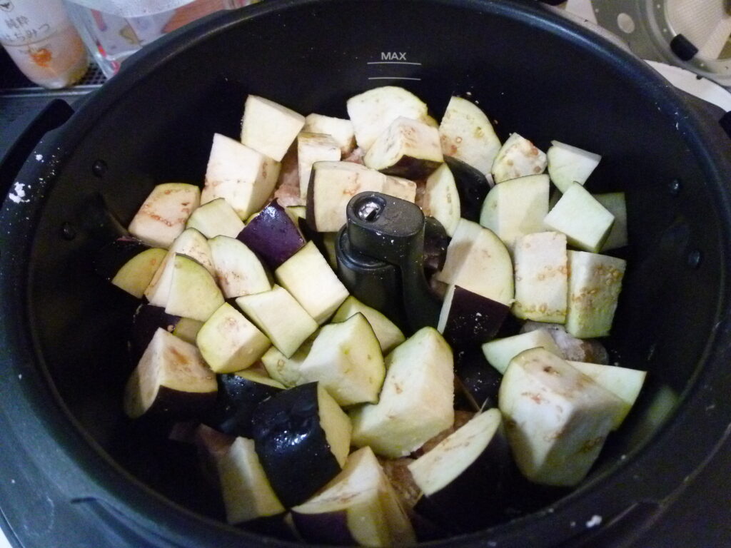 茄子と鶏肉