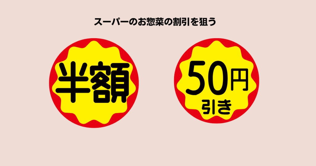 半額シールわりびきシール