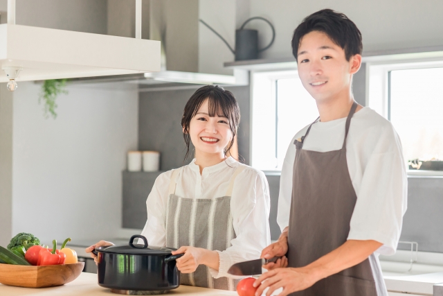 カップル 料理