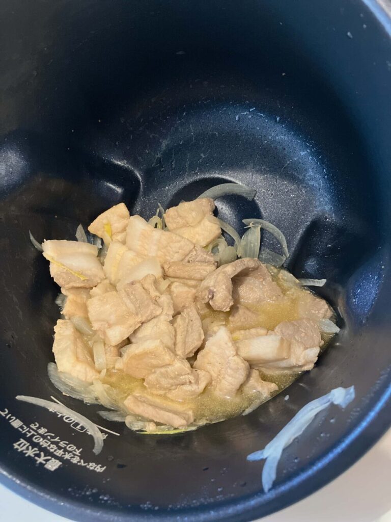 豚肉玉ねぎ炒め完成