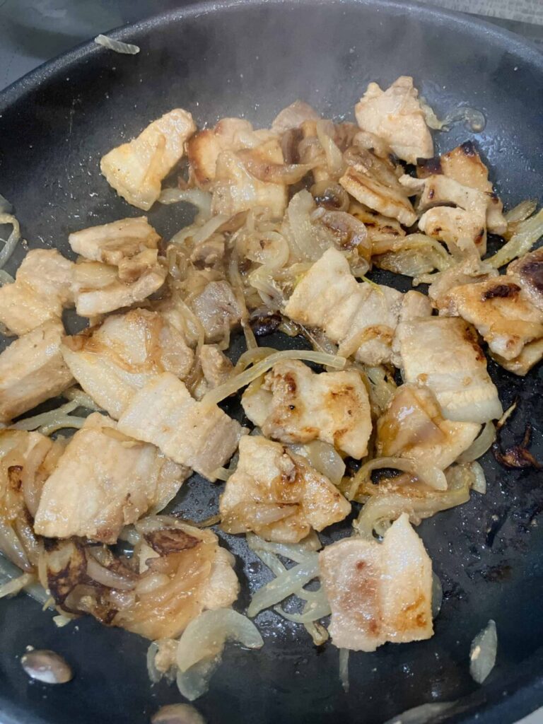 フライパンで焼いた図