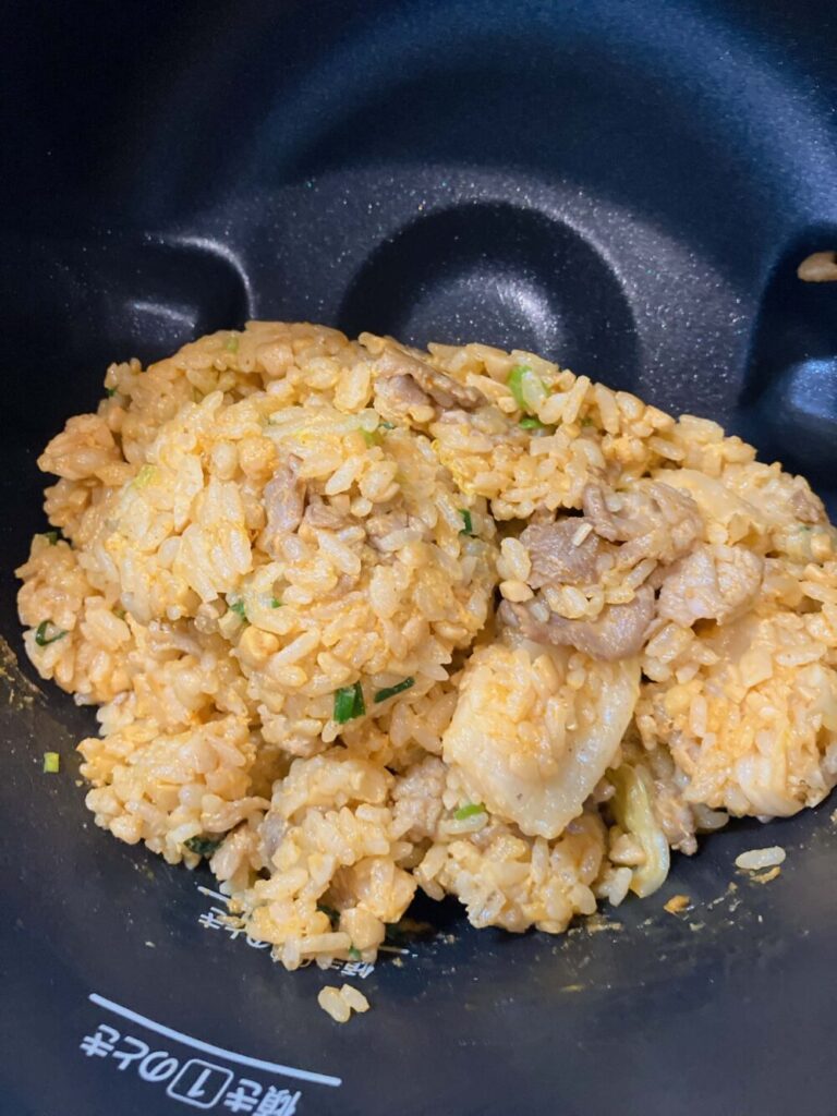 チャーハンできあがり